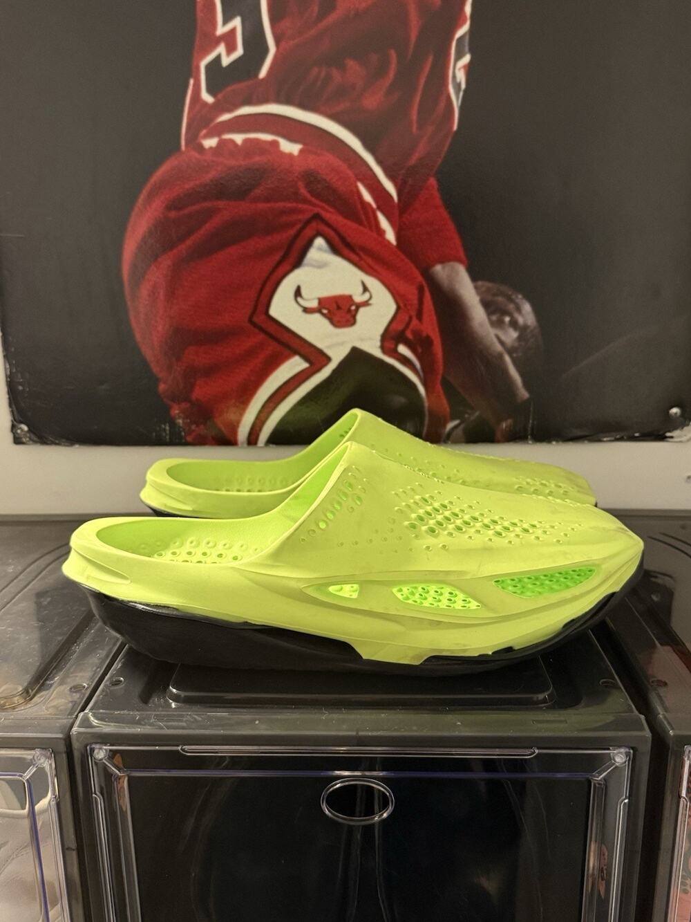 Nike x MMW 005 Slides Volt/Black - DH1258-700 - Men's Size 13